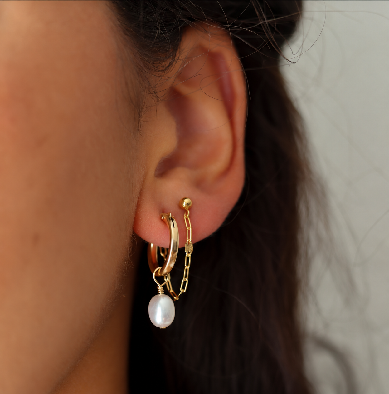 Sunburst Lace Chain Earrings