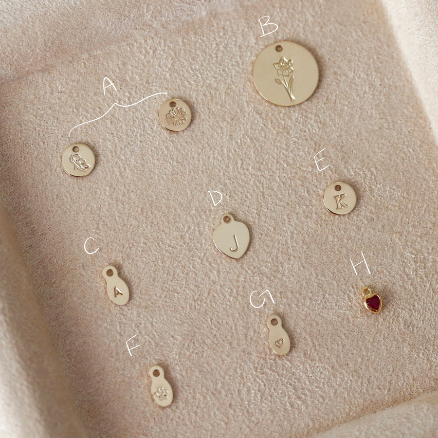 Hand-stamped Charm (14k Gold Filled)