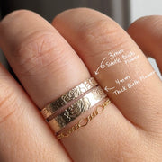 Subtle Birth Flower Band (3mm)