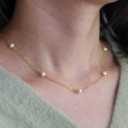 Classic Pearl Chain Necklace