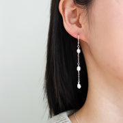 Pearl Line Drops Earrings