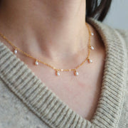 Stella Necklace (pearl dangle)