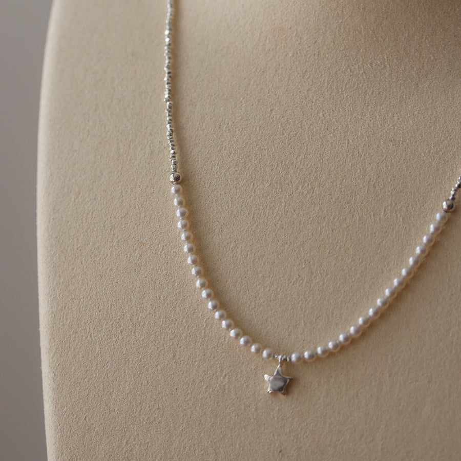 Starlit Pearl Necklace