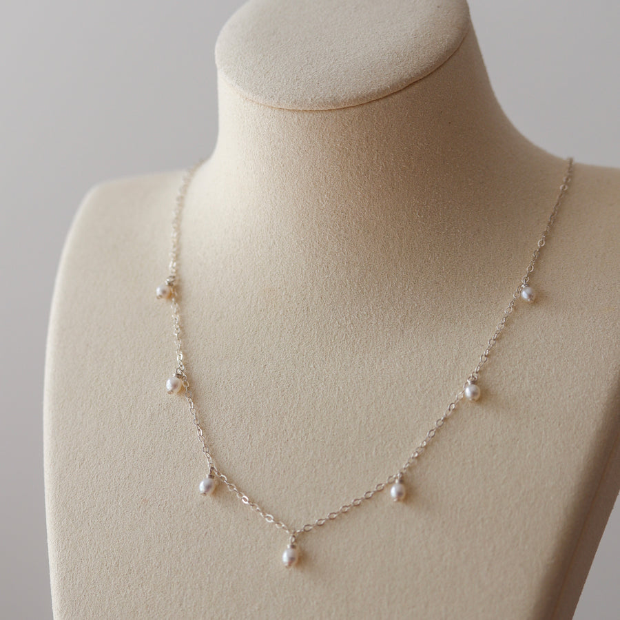 Stella Necklace (pearl dangle)
