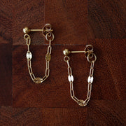 Sunburst Lace Chain Earrings