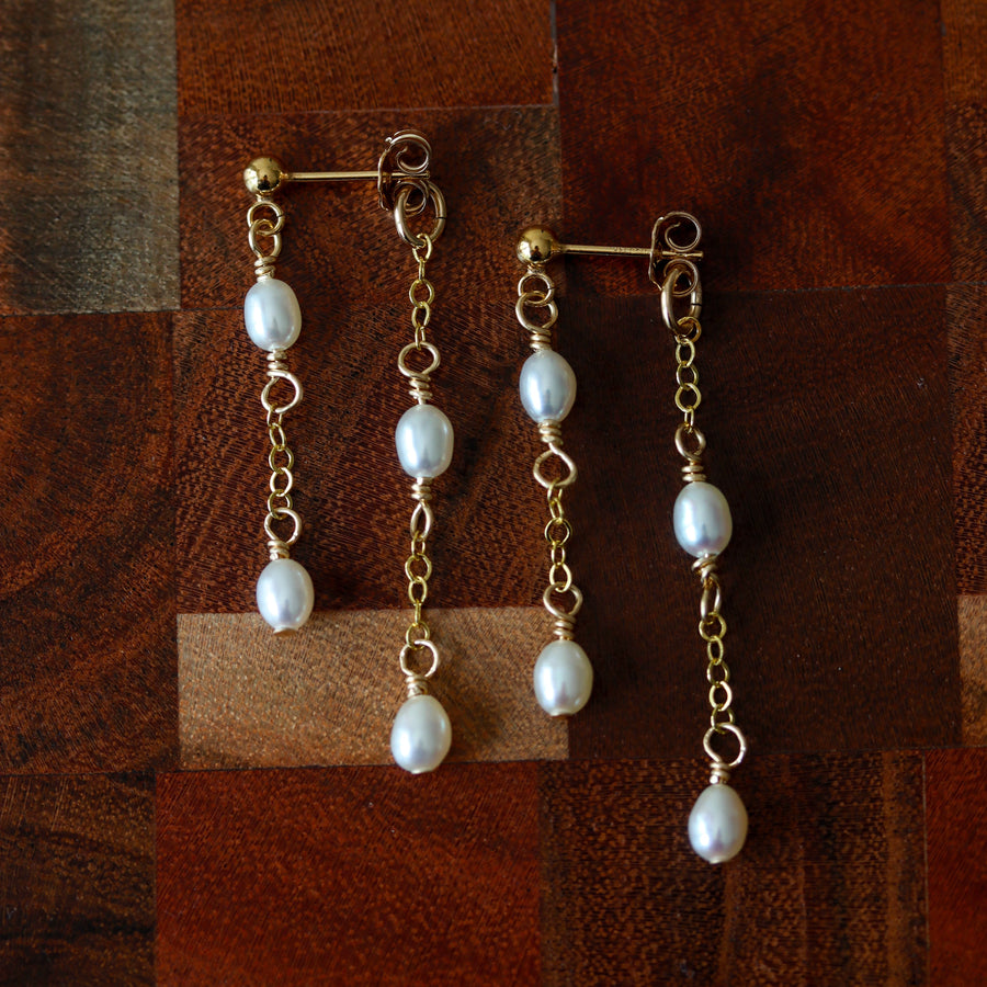 Pearl Droplet Earrings