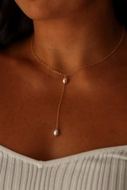 Pearl Lariat Necklace