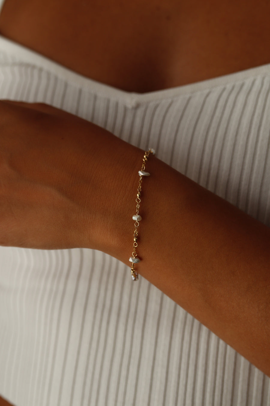 Pebble Pearl Bracelet
