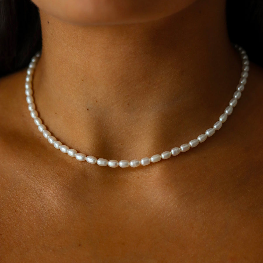 Classic Beaded Pearl Necklace