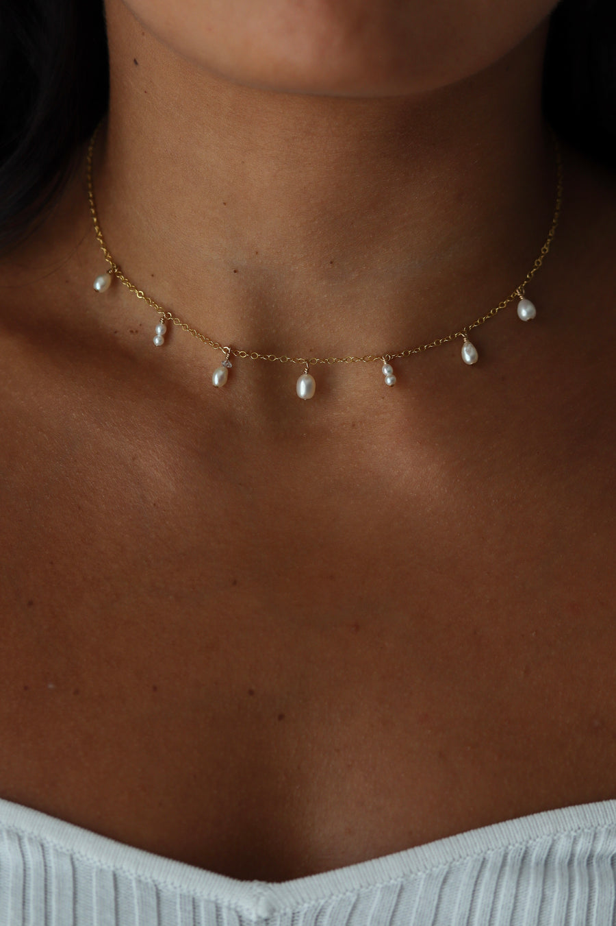 Pearl Token Necklace