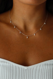 Stella Necklace (pearl dangle)