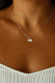 Personalized Initial Heart Tag Necklace
