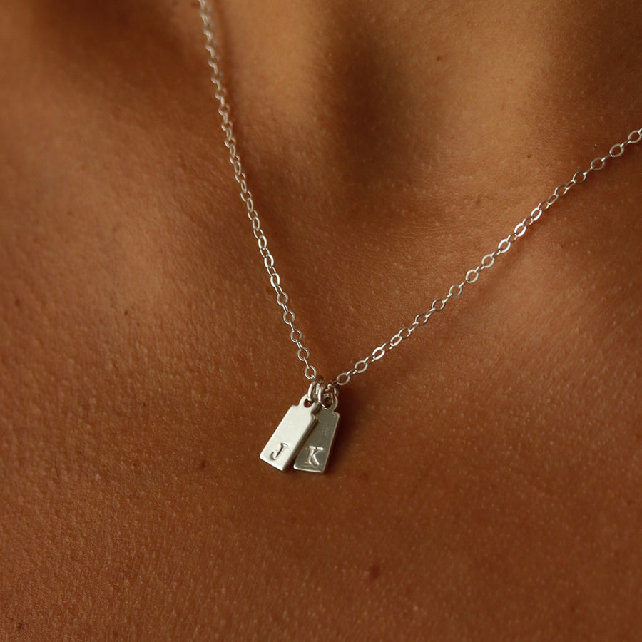 Personalized Initial Tag Necklace