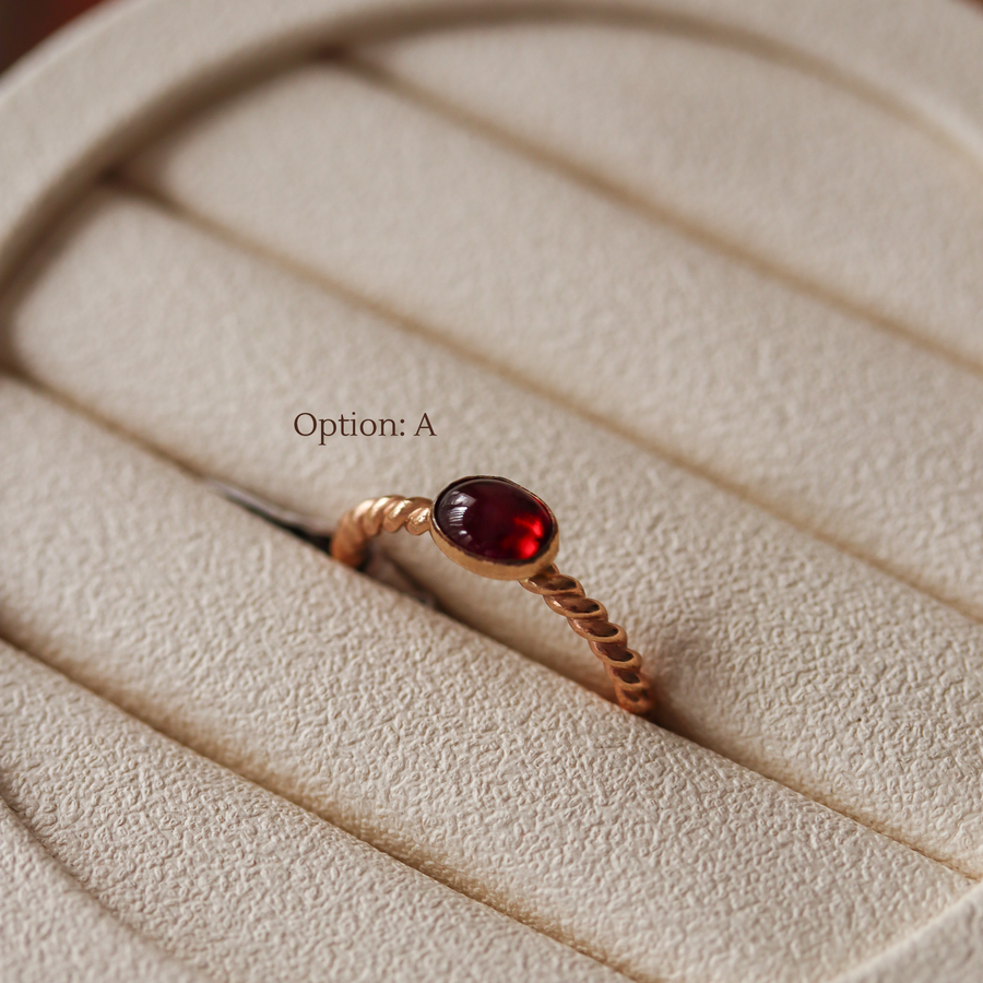 Gemstone Rings (14k Gold Filled)