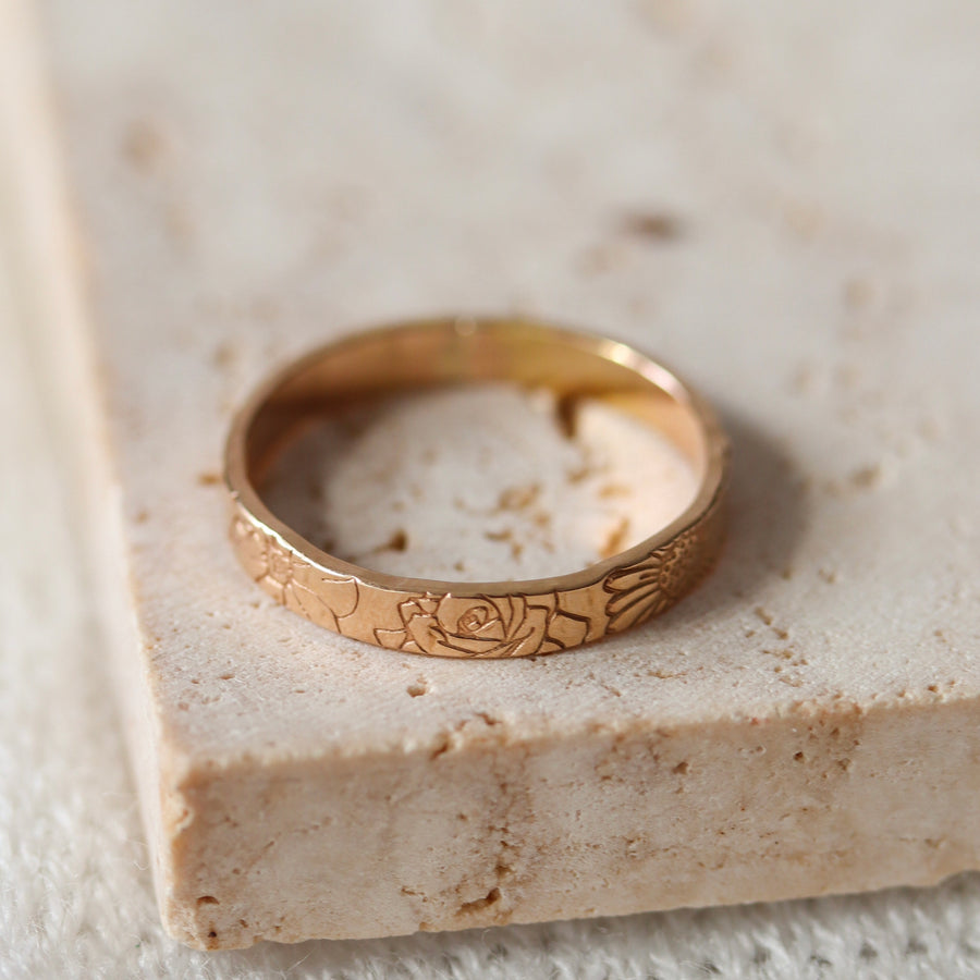 Subtle Birth Flower Band (3mm)