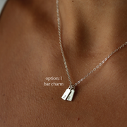 Hand-stamped Charm (Sterling Silver)