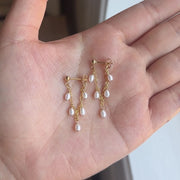 Pearl Chain Earrings