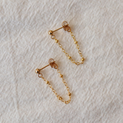 Satellite Lace Chain Earrings