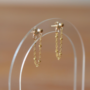 Satellite Lace Chain Earrings