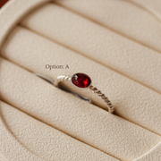 Gemstone Rings (Sterling Silver)