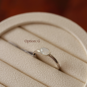Gemstone Rings (Sterling Silver)