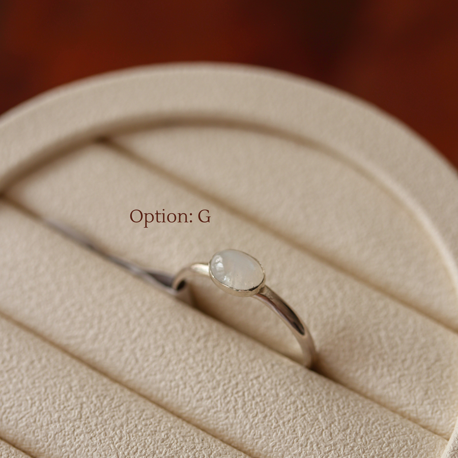 Gemstone Rings (Sterling Silver)