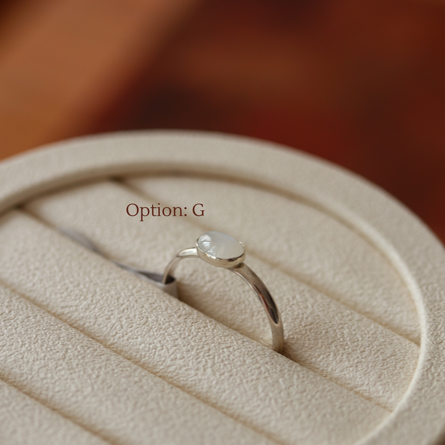 Gemstone Rings (Sterling Silver)