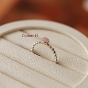 Gemstone Rings (Sterling Silver)